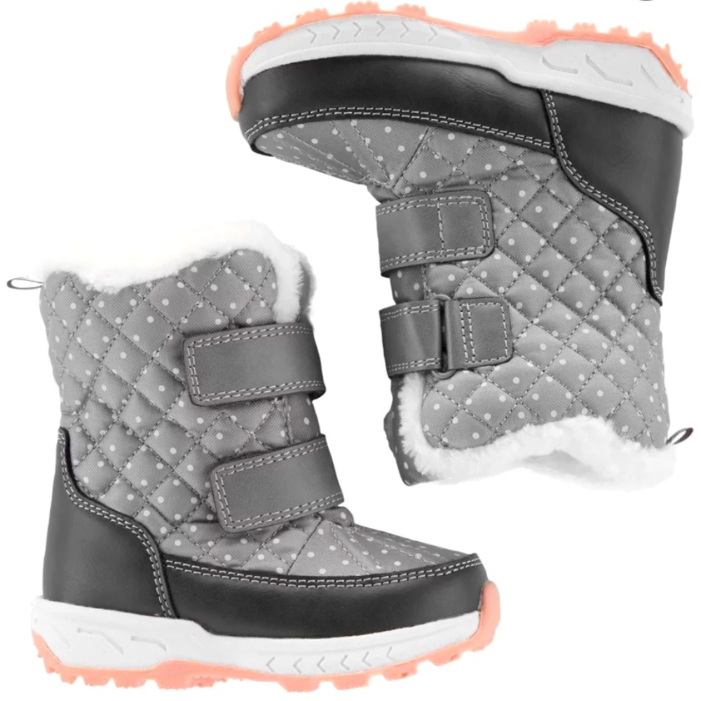 Carter’s Polka Dot Snow Boots, kids size‎ 7